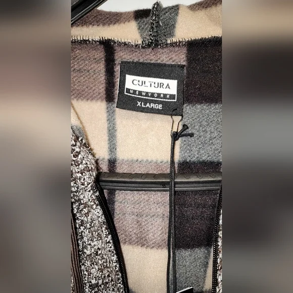 Men's Brown and Cream Striped Sweater